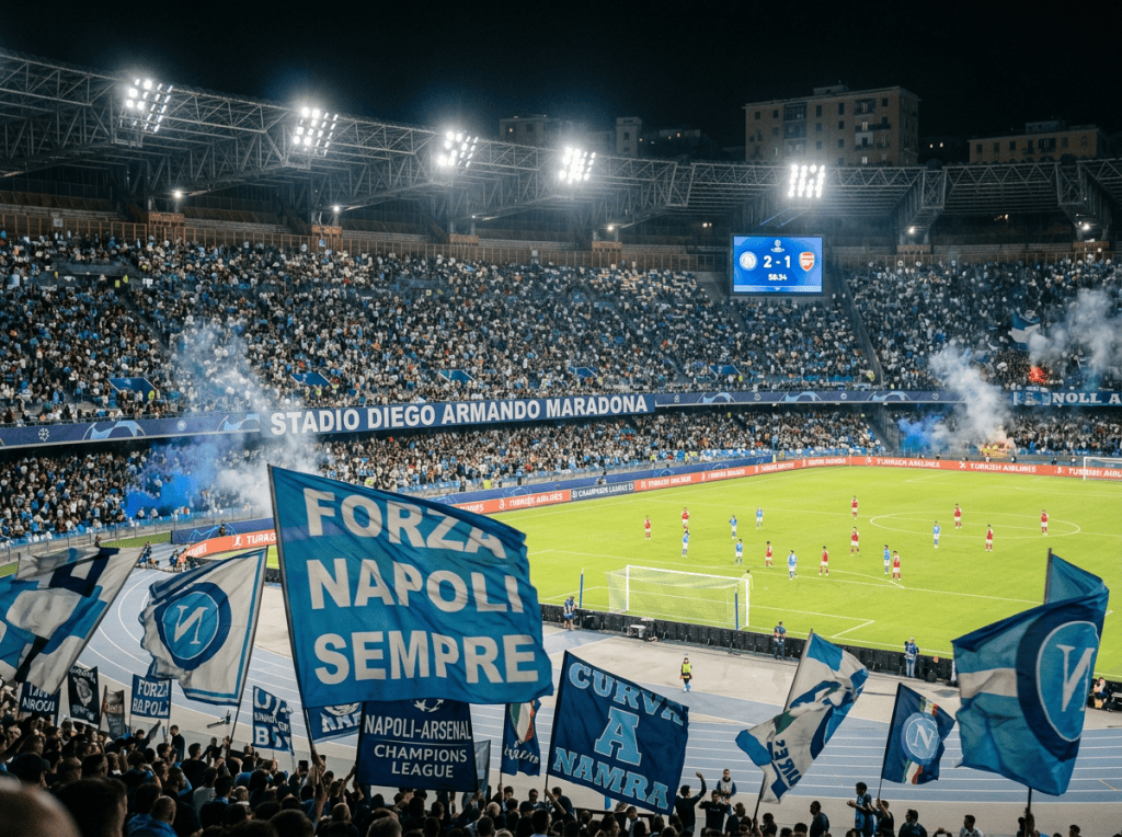 Stadio Maradona durante Napoli-Arsenal